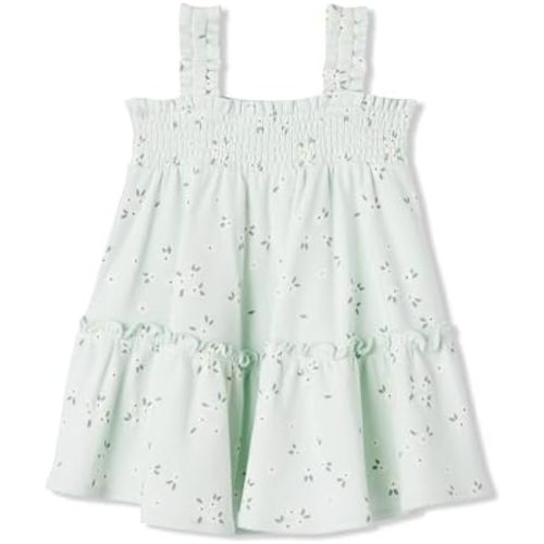 Amazon Essentials x Sofia Grainge Toddlers and Baby Girls' Smocked Cotton Dress