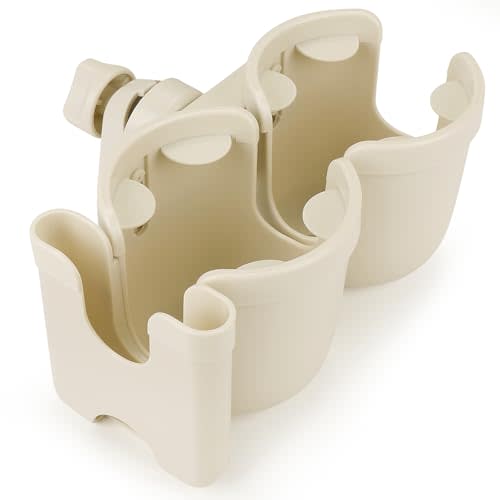 Accmor Stroller Cup Holder with Phone Holder, Bike Cup Holder, Universal Cup Holder for Uppababy Nuna Strollers, 2-in-1 Drinks Holder for Walker, Wheelchair, Scooter