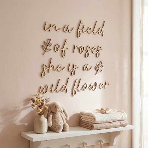 in a field of roses she is a wildflower wall plaque – Tinker Gifts