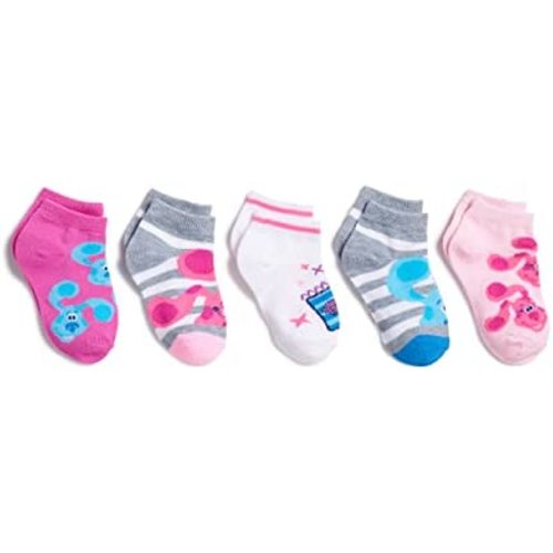 Nickelodeon Girls' Blues Clues & You 5 Pack Shorty Socks