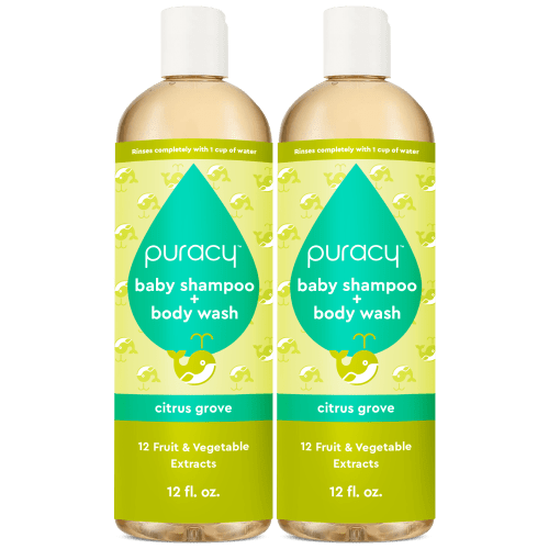 Plant-Powered Baby Shampoo & Body Wash (Tear-Free) | Puracy