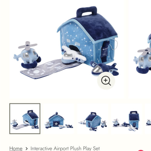 Interactive Airport Plush Play Set