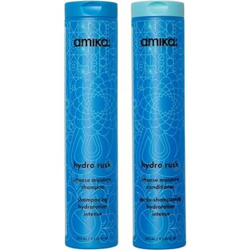 Amika hydro rush intense moisture shampoo 275ml and conditioner 275ml bundle