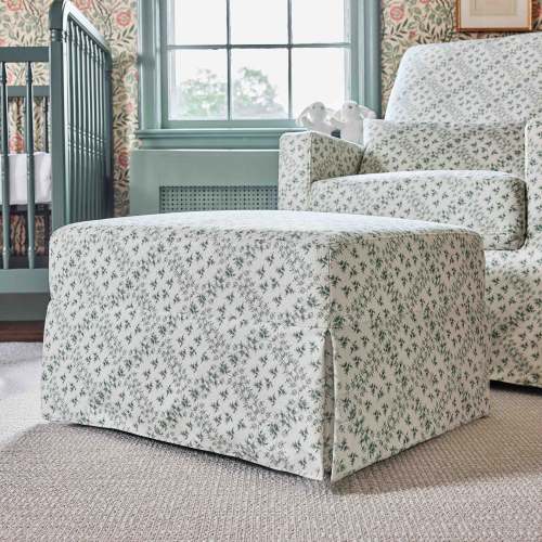 Namesake Sarah Flint x Namesake Crawford Gliding Ottoman in Eco-Performance Fabric | Water Repellent & Stain Resistant