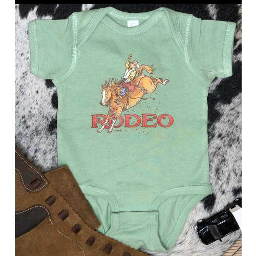Rodeo baby onesie