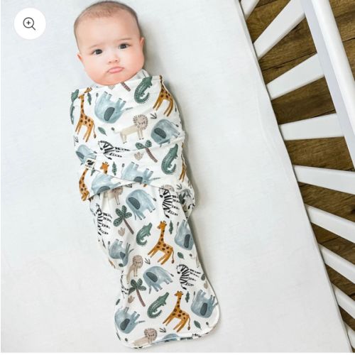 Norani Baby Snugababe Sleep Pod with Arm Inserts - Safari Animals