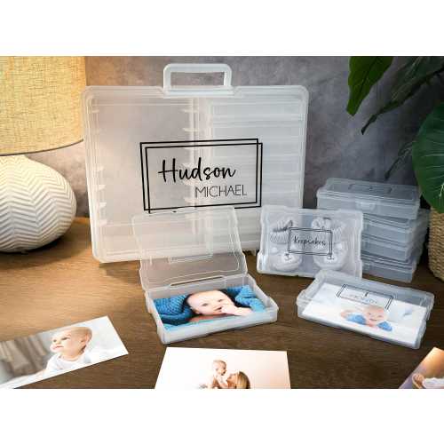 Baby's First Year Photo Box Kit: Personalized Keepsake Labels