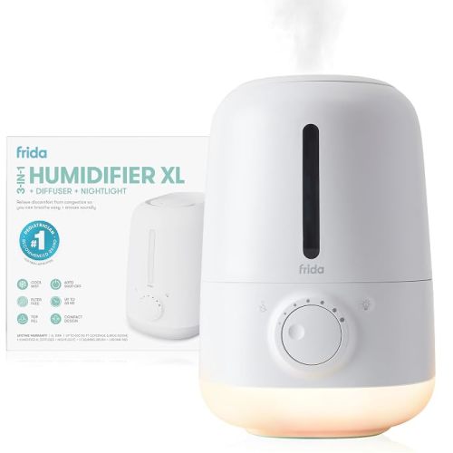 Frida Baby 3-in-1 XL Top Fill Cool Mist Humidifier for Bedroom, Essentials