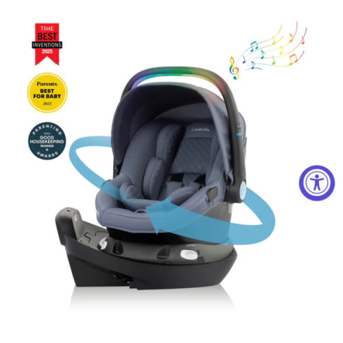 Revolve180 LiteMax NXT Rotating Infant Car Seat with SensorySoothe