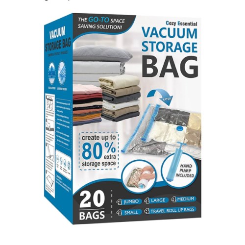 Cozy Essential Vacuum Storage Bags (20-pack)