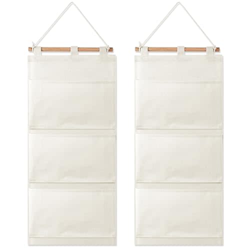 Riakrum 2 Pcs Fish Extenders Cruise Gift Hanger with 3 Pockets 2026 Fe Hanging Cabin Door Organizer Line for Travel Cruise Essentials Gift Exchanges and Pixie Dust(White)