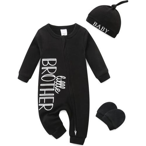 Newborn Boy Clothes Baby Coming Home Outfits 3Pcs Little Brother Outfit