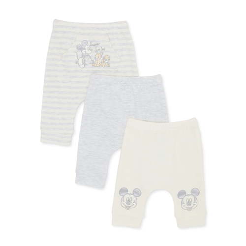 Disney Baby Wishes + Dreams Mickey Mouse Infant Baby Jogger Pants, 3-Pack, Sizes Newborn-12 Months