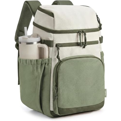 TOURIT 30 Cans Insulated Double Deck Lunch Cooler Backpack