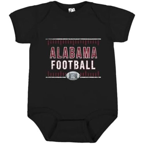 College Football Fan Shirt, Vintage Distressed Field, Retro USA Sports Baby Creeper Boys Girls Infant Bodysuit