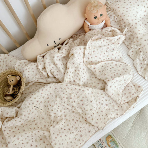 Harriet Bee Cute Pattern Muslin Cotton Baby Blanket | Wayfair