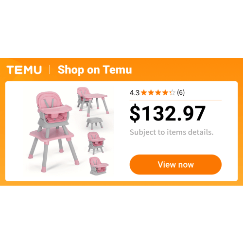 8 in 1 convertible baby high chair removable tray double - Temu