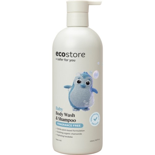 Ecostore Fragrance Free Baby Shampoo & Body Wash 535ml