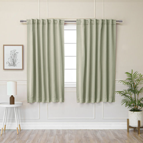Wayfair Blackout Curtains 52 by 63 Sage Green
