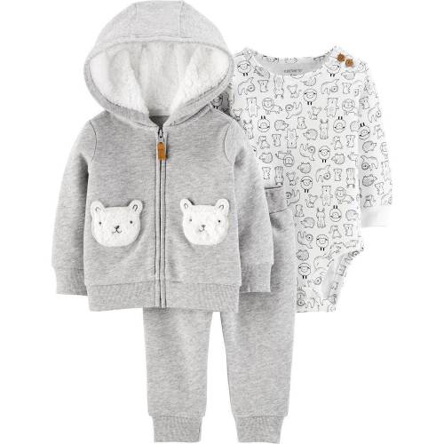 3-Piece Bear Little Jacket Set - Multi - 9M
