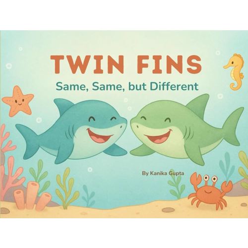 Twin Fins: Same, Same, but Different!: A Sweet Story Book About Twin Siblings Sharing a Bond and Discovering What Makes Them Different and Special