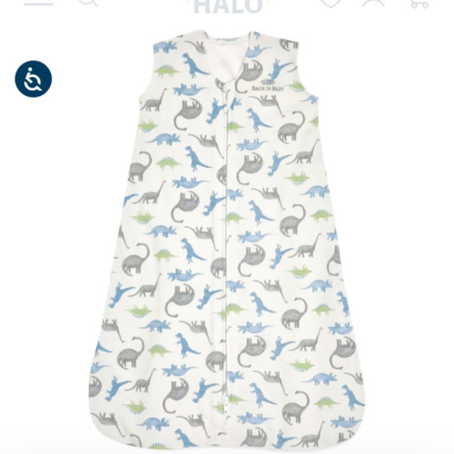 100% Cotton Wearable Blanket Dinosauria | Small| HALO US