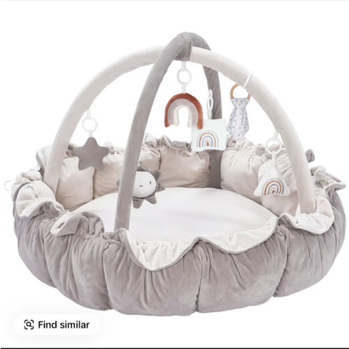 5-in-1 Thick & Plush Baby Play Gym, Tummy Time Play Mat with - TikTok Shop