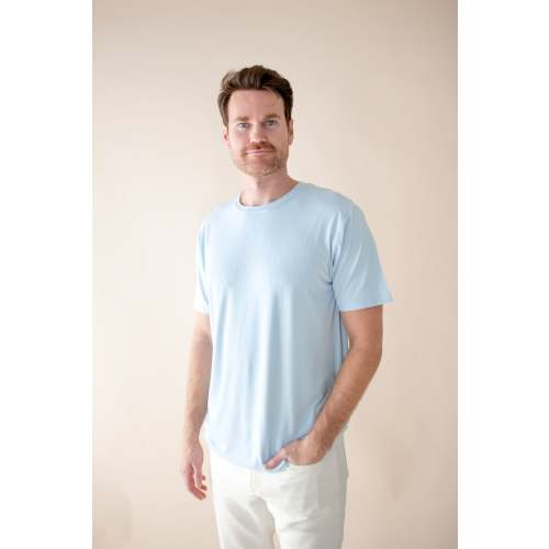Men's Crew Neck Tee in Breeze