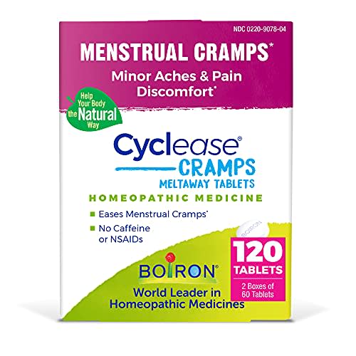 Boiron Cyclease Cramps for Relief from Menstrual Cramps, Aches, Pain, and Discomfort - 120 Count (2 Pack of 60)