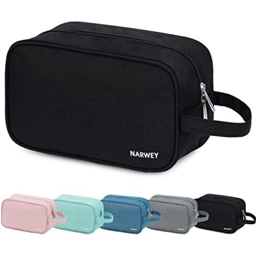Narwey Travel Toiletry Bag for Women Traveling Dopp Kit Men Travel Bag for Toiletries Cosmetic Bag Makeup Bag Medicine Bag for Traveling