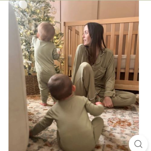 Women's Long Sleeve Pajama Set in Sage – Dear Perli