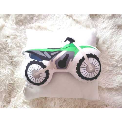 Kids Motorcycle Pillow, Dirtbike Pillow, Boy Nursery Decor, Boys Decorative Pillow, Kids Room Decor, Boys Room Decor
