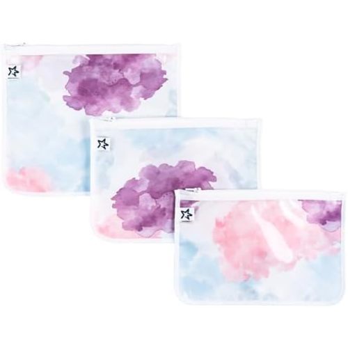 Tiny Twinkle Diaper Bag Organizing Pouches|3 Pack Mess-Proof Clear Front Travel Organizer Bags&TSA Approved Toiletry Bag Set for Baby and Mom Essentials