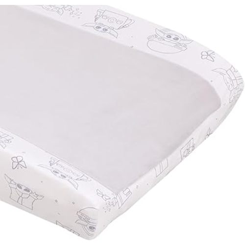 Warner Brothers Harry Potter Magical Moments Grey and White Super Soft Changing Pad Cover
