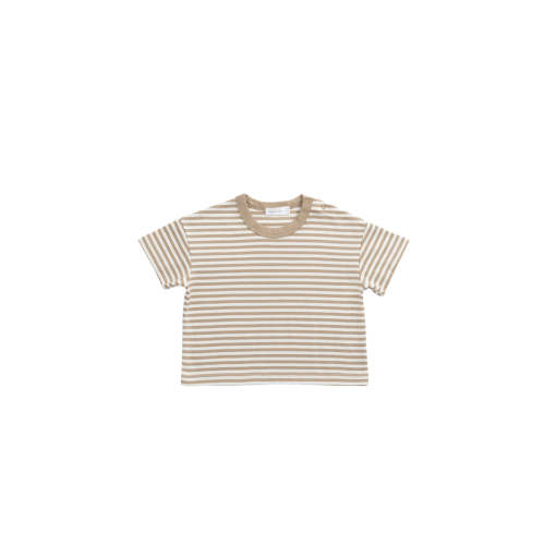 Pima Cotton Wesley Tee - Slim Stripe Brioche/Cloud – Jamie Kay USA