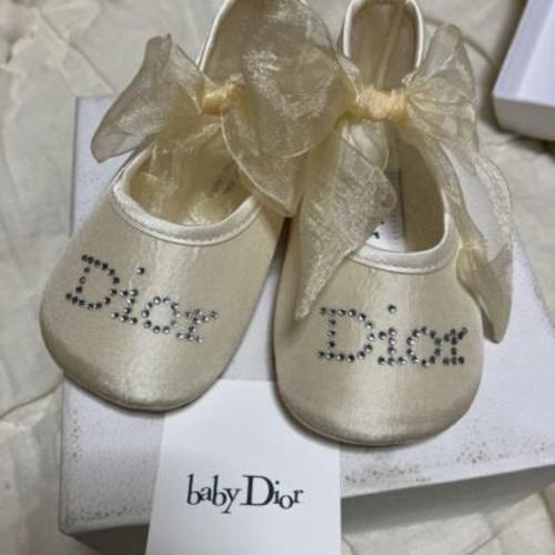 Baby Dior Baby Shoes First Shoes Cream Color