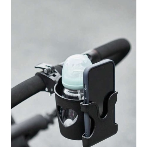 1pc / Style Selectable Baby Stroller & Wheelchair Cup Holder With Phone Stand - Durable ABS, Black - Suitable For Parents, Caregivers And Wheelchair Users - Universal Compatibility - Perfect Gift For New Parents And Elderly (The Screw-Type Can Be Opened A