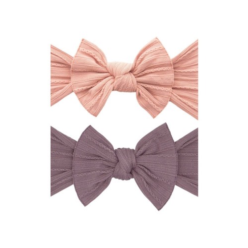Assorted 2-Pack Sweater Bow Headbands