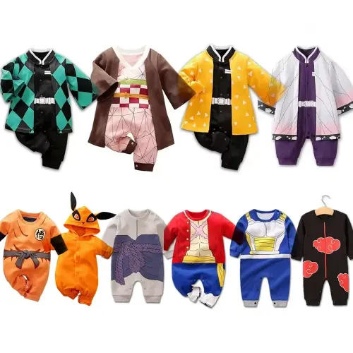 0-18 Months Anime Baby Rompers Newborn Cosplay Costume Infant Cotton Clothes Boys Girls Kids Outfit - AliExpress