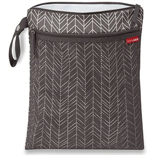 Skip Hop Waterproof Wet Dry Bag, Grey Feather