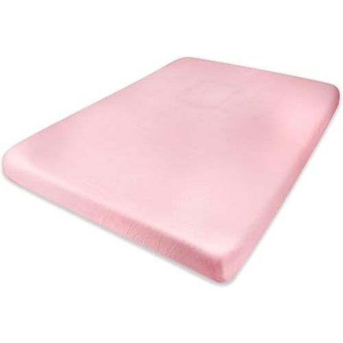 HonestBaby Unisex-Baby Fitted Mini Crib Sheets Set Standard Mattress, 100% Organic Cotton Baby Boys, Girls, Neutral, 1 Pack - Dark Navy (Mini), One Size