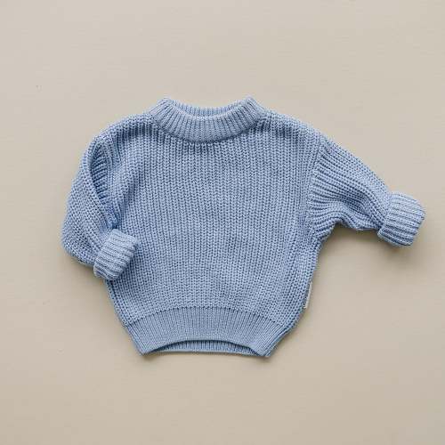 Chunky Knit Sweater | Blue – SBG Co.