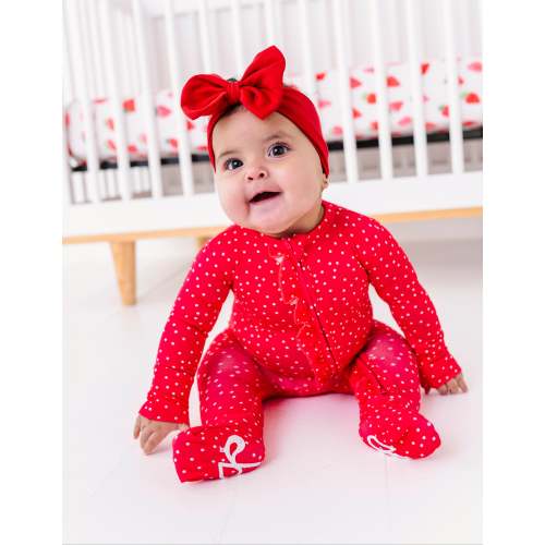 Berry Dots Ruffle Convertible Romper