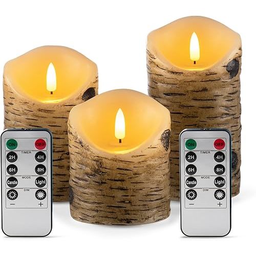 Flameless Candles Candle Sets Pack of 3