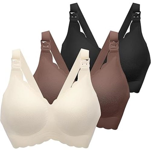 Nursing Bras for Breastfeeding, Seamless Ultra Comfort Maternity Bra, Natural Shape Pregnancy Bras for Women