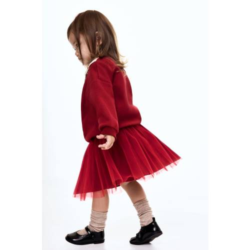 PLISSÉ TULLE SKIRT