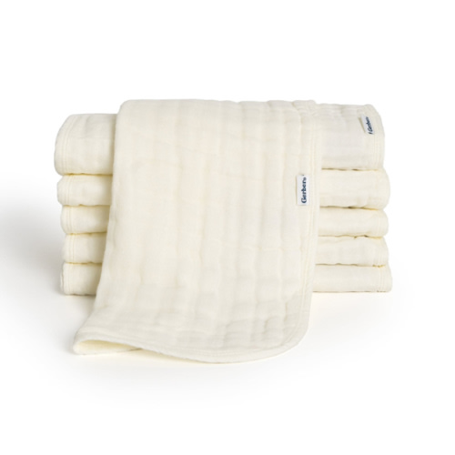 6-Pack Baby Neutral Vanilla Muslin Burp Cloths – Gerber Childrenswear