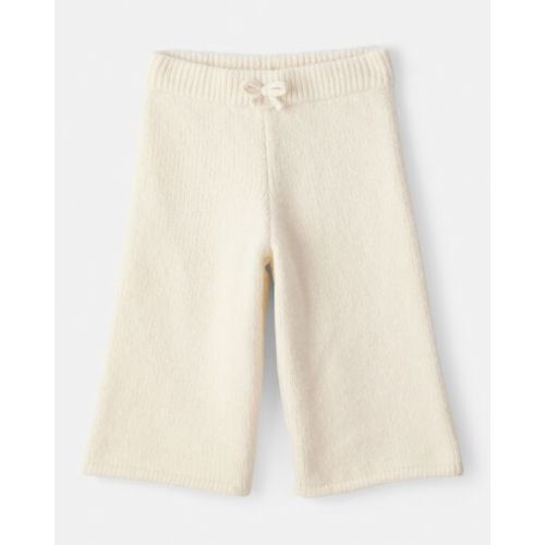 Baby Girl Wide-Leg Sweater Knit Pants - Ivory - OshKosh B'gosh | Carter's