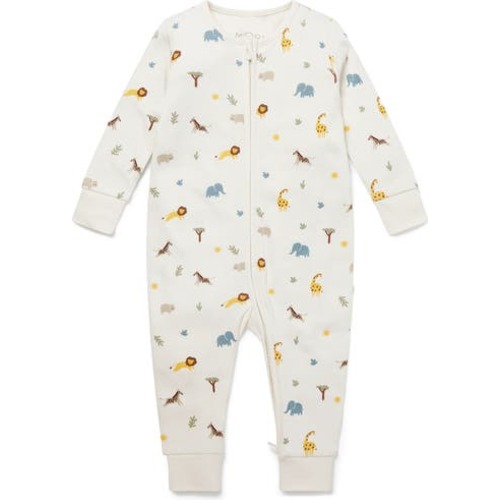 Clever Zip Safari Fitted One-Piece Pajamas