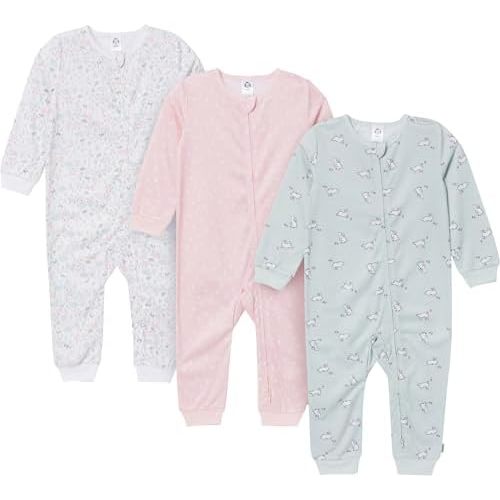 Gerber Baby Girls' Loose-fit Polyester Jersey Footless Pajamas